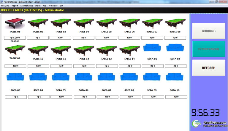 Program Aplikasi untuk Billing Billiard